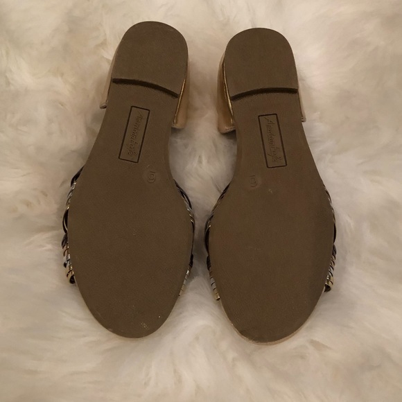 NWOB American Eagle Metallic Gold Bowknot Flats - Picture 6 of 6